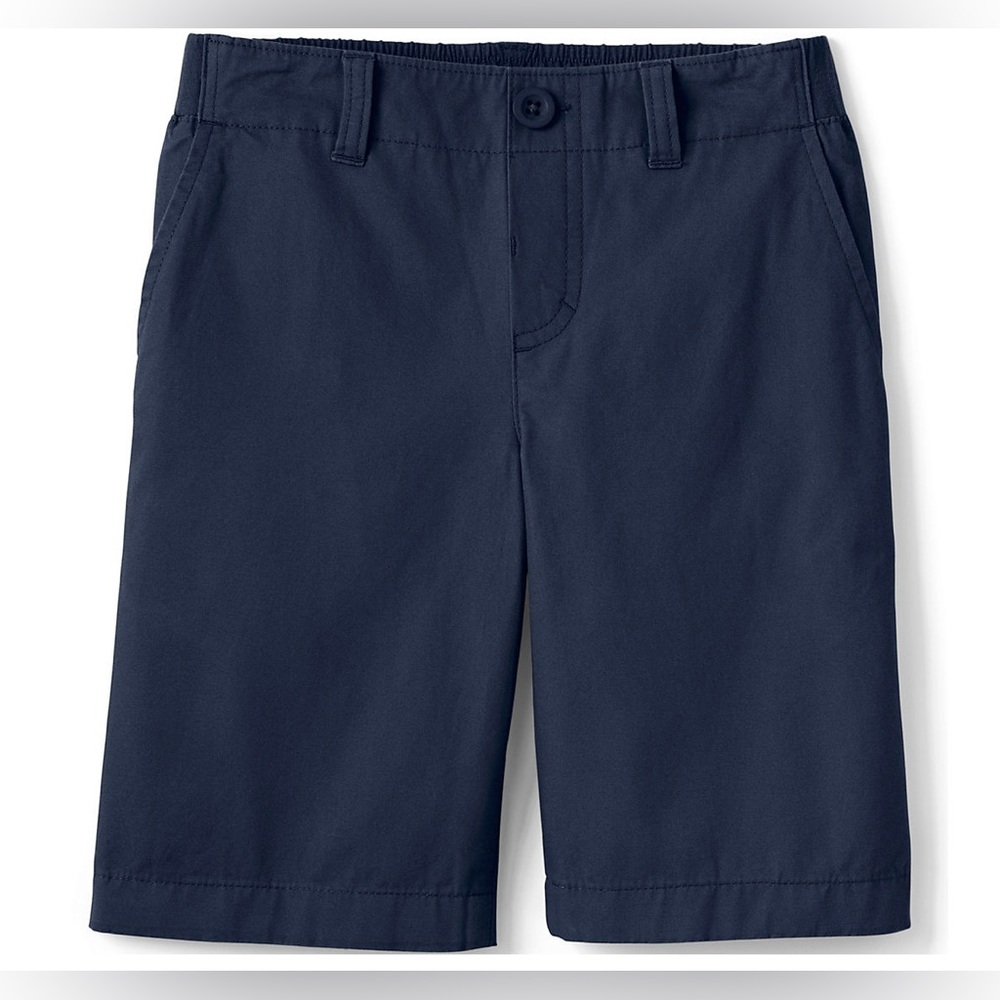 Land’s End Boy’s Navy Blue Chino Slim Fit Shorts| Size: 7 slim